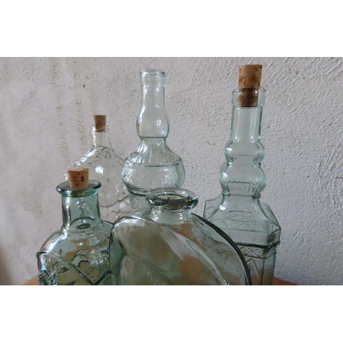 150 - Five Various Old Vintage Bottles Tallest Approximately 10 Inches High