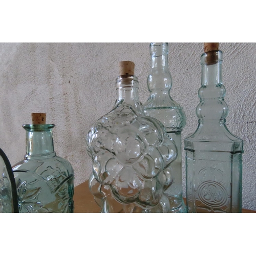 150 - Five Various Old Vintage Bottles Tallest Approximately 10 Inches High