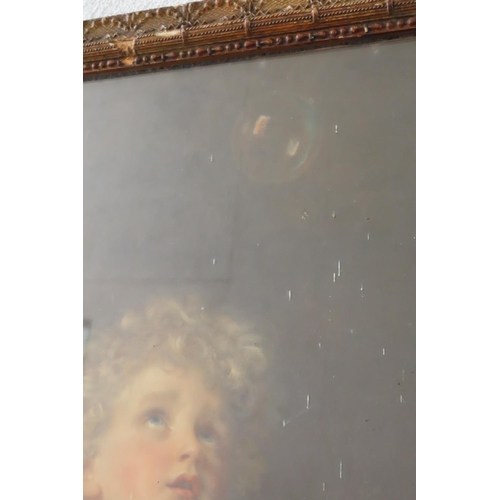 160 - Victorian Pears Advertisement Blowing Bubbles Approximately 30 Inches High x 22 Inches Wide