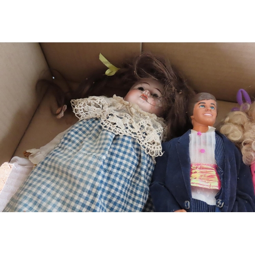 172 - Collection of Various Vintage Dolls including Barbie and Ken Figures