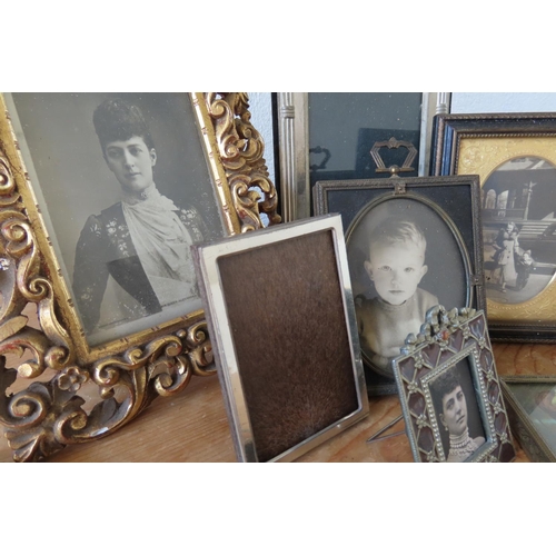 179 - Collection of Various Photograph Frames Quantity As Photographed Carved Giltwood Example