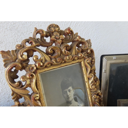 179 - Collection of Various Photograph Frames Quantity As Photographed Carved Giltwood Example