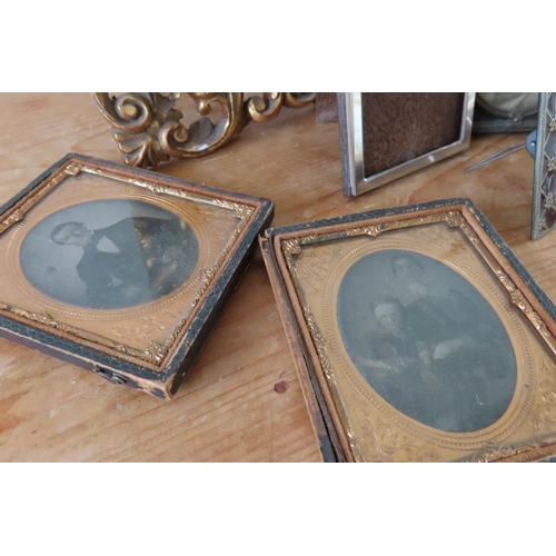 179 - Collection of Various Photograph Frames Quantity As Photographed Carved Giltwood Example