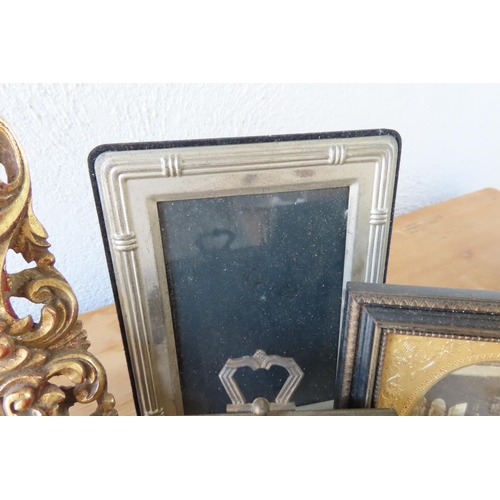 179 - Collection of Various Photograph Frames Quantity As Photographed Carved Giltwood Example