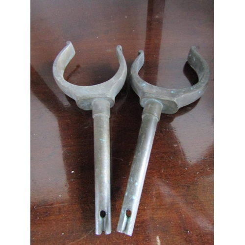 42 - Pair of Post War Bronze Oar Locks