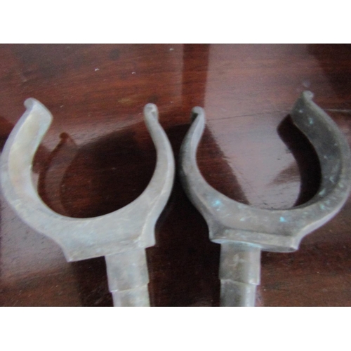 42 - Pair of Post War Bronze Oar Locks