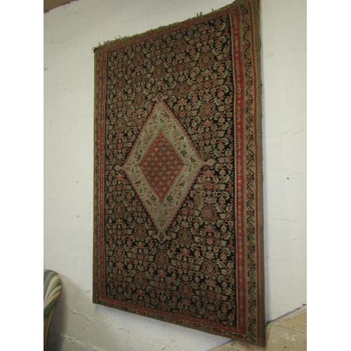 82 - Antique Persian Rug Framed to Stretcher Approximately 6ft High x 4ft Wide