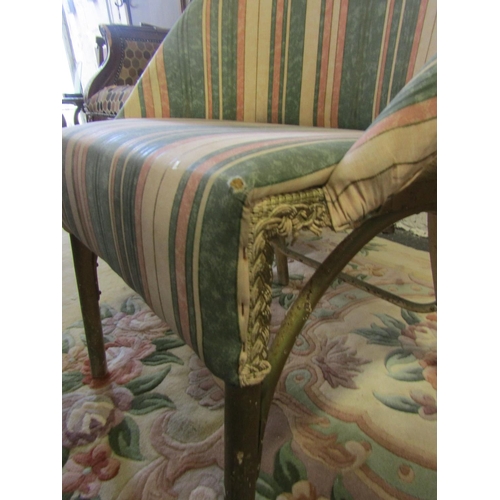 84 - Edwardian Lloyd Frame Tub Armchair Upholstered