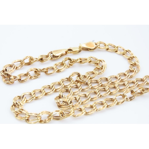 126 - Double Circular Link Chain 9 Carat Yellow Gold with Lobster Clasp 44cm Long