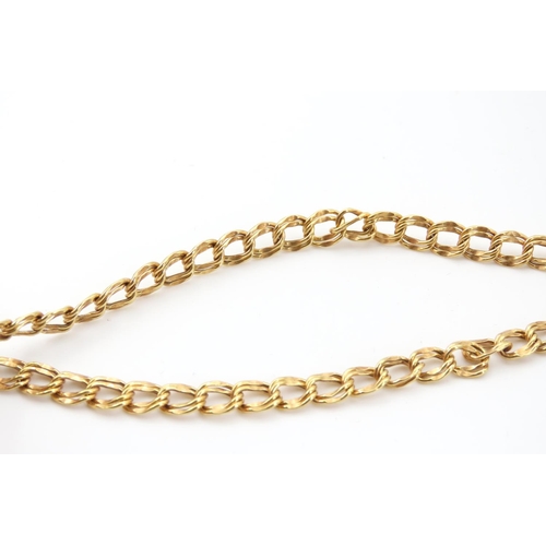 126 - Double Circular Link Chain 9 Carat Yellow Gold with Lobster Clasp 44cm Long