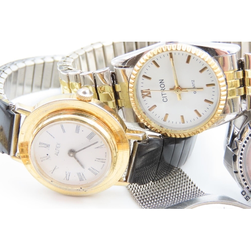 136 - Five Various Wristwatches Midsize including Examples by Alfex  Accurist and Skaghen