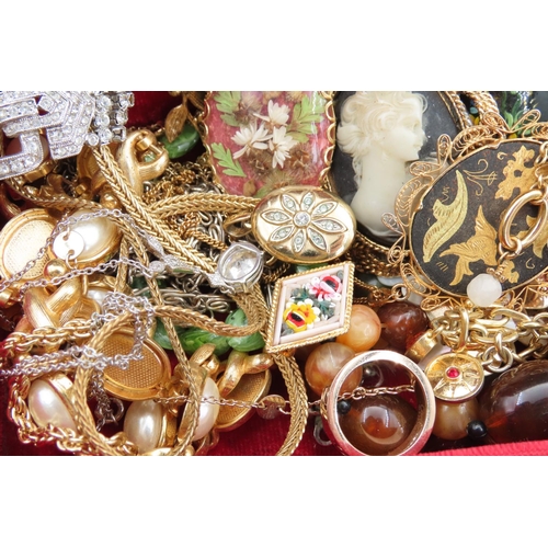 139 - Collection of Various Vintage Costume Jewellery including Cameo Brooch etc Quantity As Photographed ... 