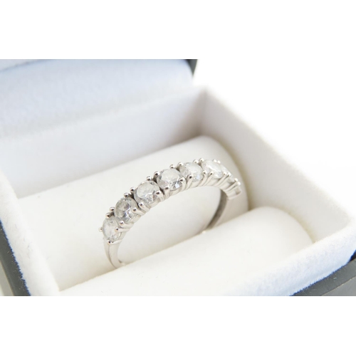 12 - Diamond Set Ladies Ring Mounted on 9 Carat Yellow Gold Band Ring Size L