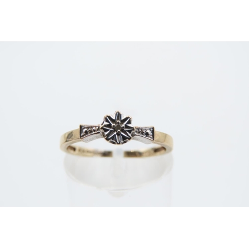 13 - Gemset Seven Stone Ladies Band Ring Mounted on 9 Carat White Gold