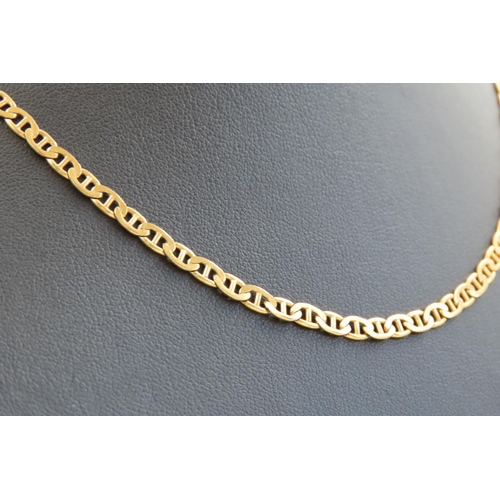 46 - 9 Carat Yellow Gold Ladies Necklace 40cm Long Interlinking Design