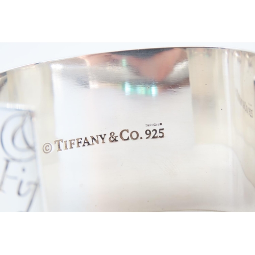 54 - Tiffany Ladies Silver Bangle with Original Presentation Box and Packaging
