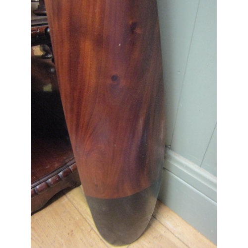 949 - Full Size Turned Airplane Propeller Wooden Construction Approximately 6ft 6 Inches Wide