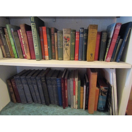 111 - Two Shelves of Various Antiquarian Books Quantity As Photographed