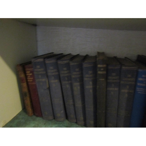 111 - Two Shelves of Various Antiquarian Books Quantity As Photographed