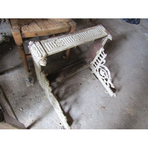 150 - Victorian Cast Iron Sink Rest Attractively Detailed Approximately 22 inches Wide