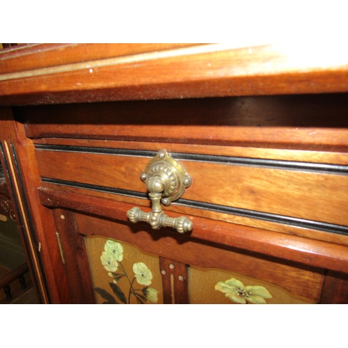 40 - Gillows Side Cabinet Attractively Detailed Approximately 5ft Wide x 6ft 10 Inches High Gilded and De... 