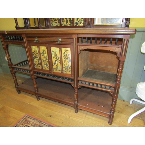 40 - Gillows Side Cabinet Attractively Detailed Approximately 5ft Wide x 6ft 10 Inches High Gilded and De... 