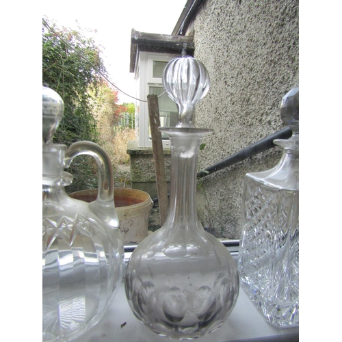 69 - Four Irish Cut Crystal Decanters Including Stoppers Tallest Approximately 12 Inches High