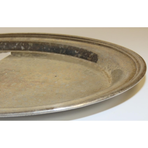 694 - Silver Over Form Table Dish Approximately 8 Inches Wide