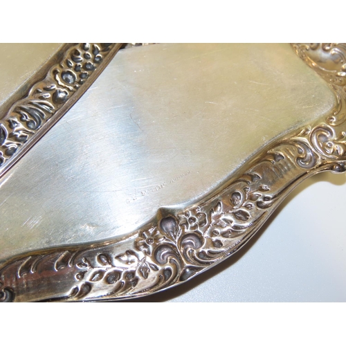 698 - Two Silver Table Dishes Emboss Decoration Largest Approximately 8 Inches Wide