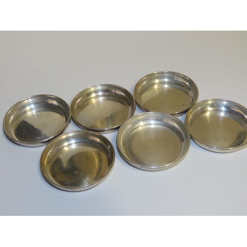 736 - Set of Six Silver Sweetmet Dishes Restrained Circular Form