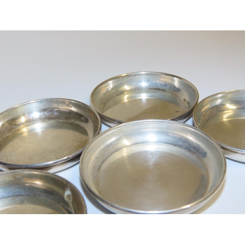 736 - Set of Six Silver Sweetmet Dishes Restrained Circular Form