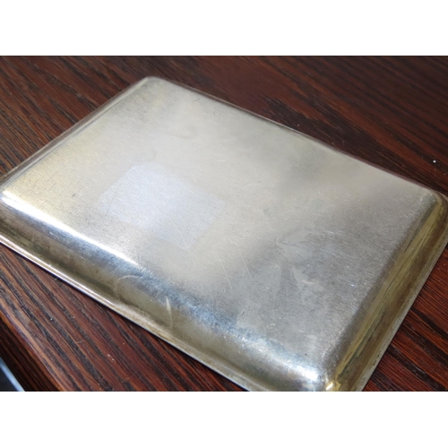 767 - Silver Salvor Rectangular Form Restrained Decoration