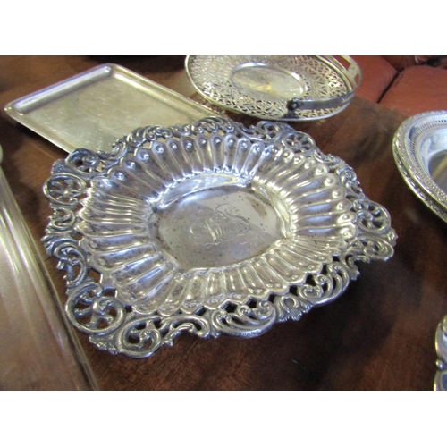 768 - Silver Table Dish Shaped Form