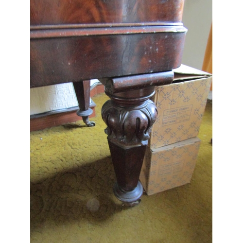 97 - Collard and Collard Piano Figured Mahogany Case Well Carved Supports Approximately 5ft 5 Inches Wide... 