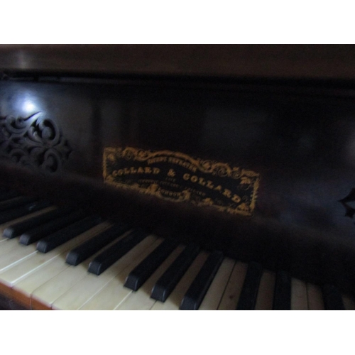 97 - Collard and Collard Piano Figured Mahogany Case Well Carved Supports Approximately 5ft 5 Inches Wide... 