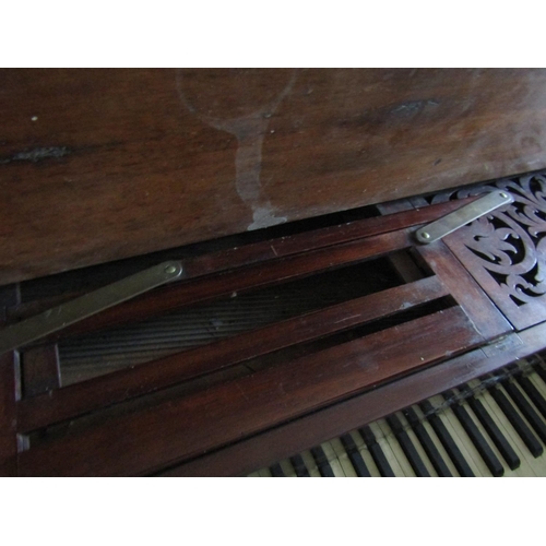 97 - Collard and Collard Piano Figured Mahogany Case Well Carved Supports Approximately 5ft 5 Inches Wide... 