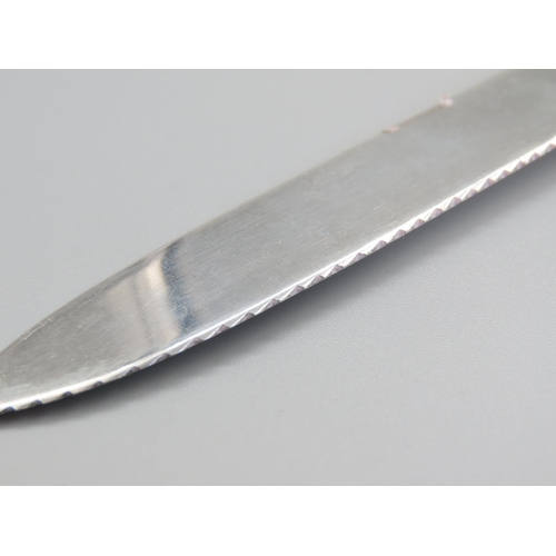 177 - Silver Serving Knife 27cm Long Attractively Detailed