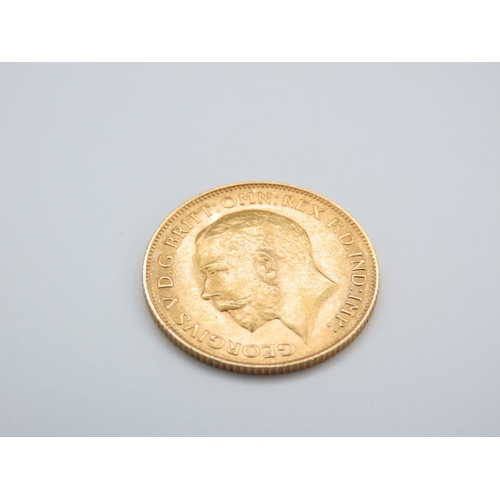 186 - Gold Half Sovereign Dated 1914
