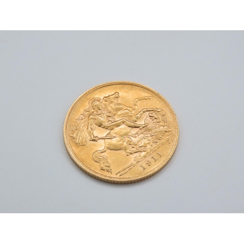 207 - Gold Half Sovereign Dated 1911