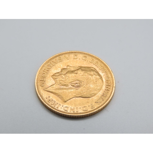 207 - Gold Half Sovereign Dated 1911