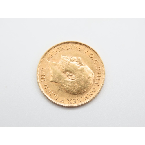 208 - Gold Half Sovereign Dated 1914