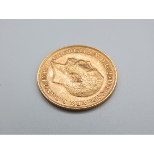 208 - Gold Half Sovereign Dated 1914