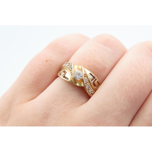 32 - Victorian Gold Diamond Five Stone Ring with Indistinct Hallmarks 18 Carat Gold Ring Size N Approxima... 