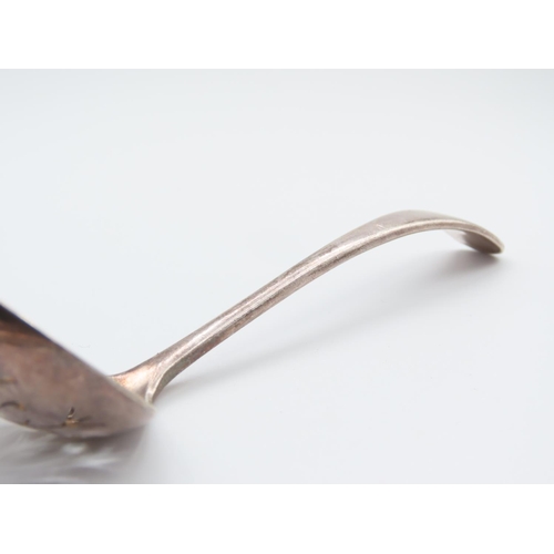 329 - Silver Sugar Sifter Spoon Open Fret Detailing to Well 12cm Long