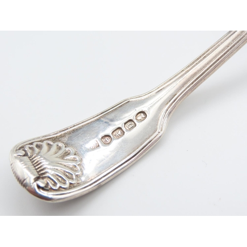 334 - Silver Sugar Sifter Spoon Attractively Detailed Acanthus Leaf Decoration to Finger Rest 17cm Long