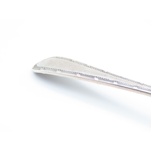 337 - Silver Melon Spoon Bright Cut Detailing 15cm Long