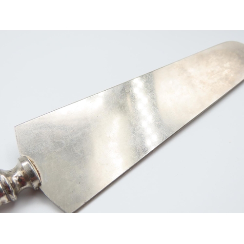 343 - Cake Serving Knife Silver Handle 25cm Long