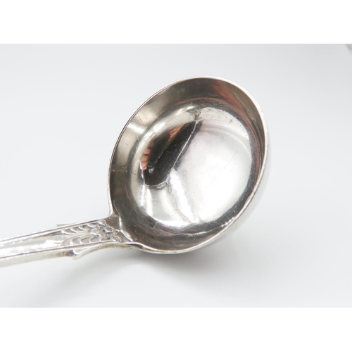 344 - Silver Tureen Spoon Kings Pattern 17cm Long