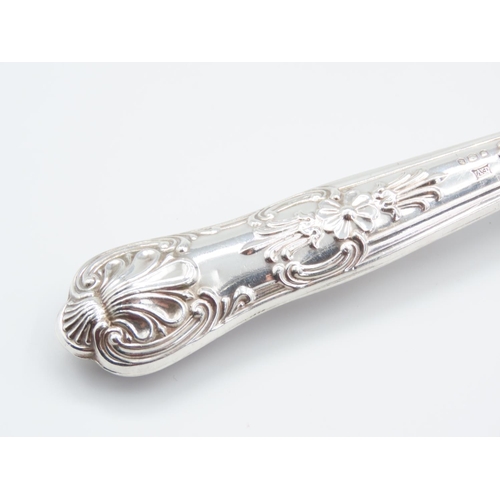 348 - Serving Fork Silver Handled 18cm Long