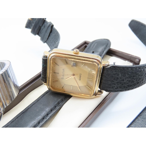 362 - Five Gentlemans Wristwatches including Two Gold Filled Examples